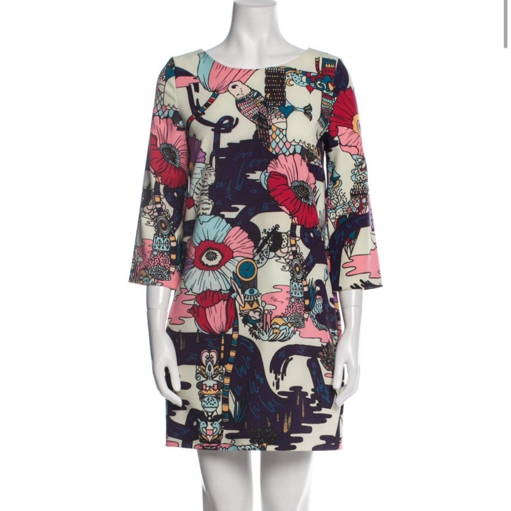 Mary Katrantzou Printed Shift Dress M